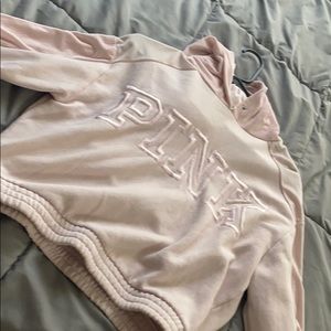 PINK velvet sweater